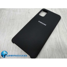 Чехол силиконовый Samsung A41 Silicone Case Soft Touch черный