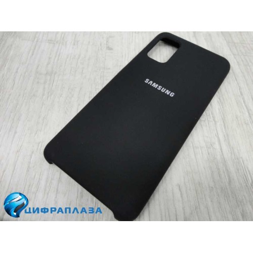 Чехол силиконовый Samsung A41 Silicone Case Soft Touch черный