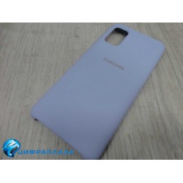 Чехол силиконовый Samsung A41 Silicone Case Soft Touch голубой