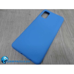 Чехол силиконовый Samsung A41 Silicone Cover Nano голубой
