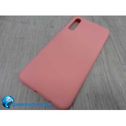 Чехол силиконовый Samsung A50 Silicone Cover Nano 2mm розовый