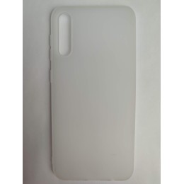 Чехол силиконовый Samsung A50 Soft Touch матовый белый