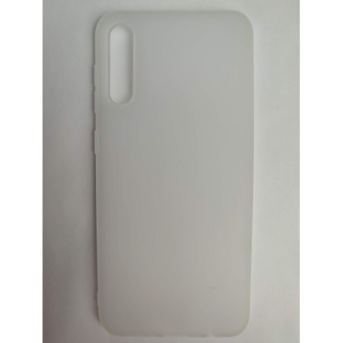 Чехол силиконовый Samsung A50 Soft Touch матовый белый