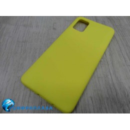 Чехол силиконовый Samsung A51 Silicone Cover Nano 2mm желтый