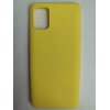 Чехол силиконовый Samsung A51 Silicone Cover Nano желтый