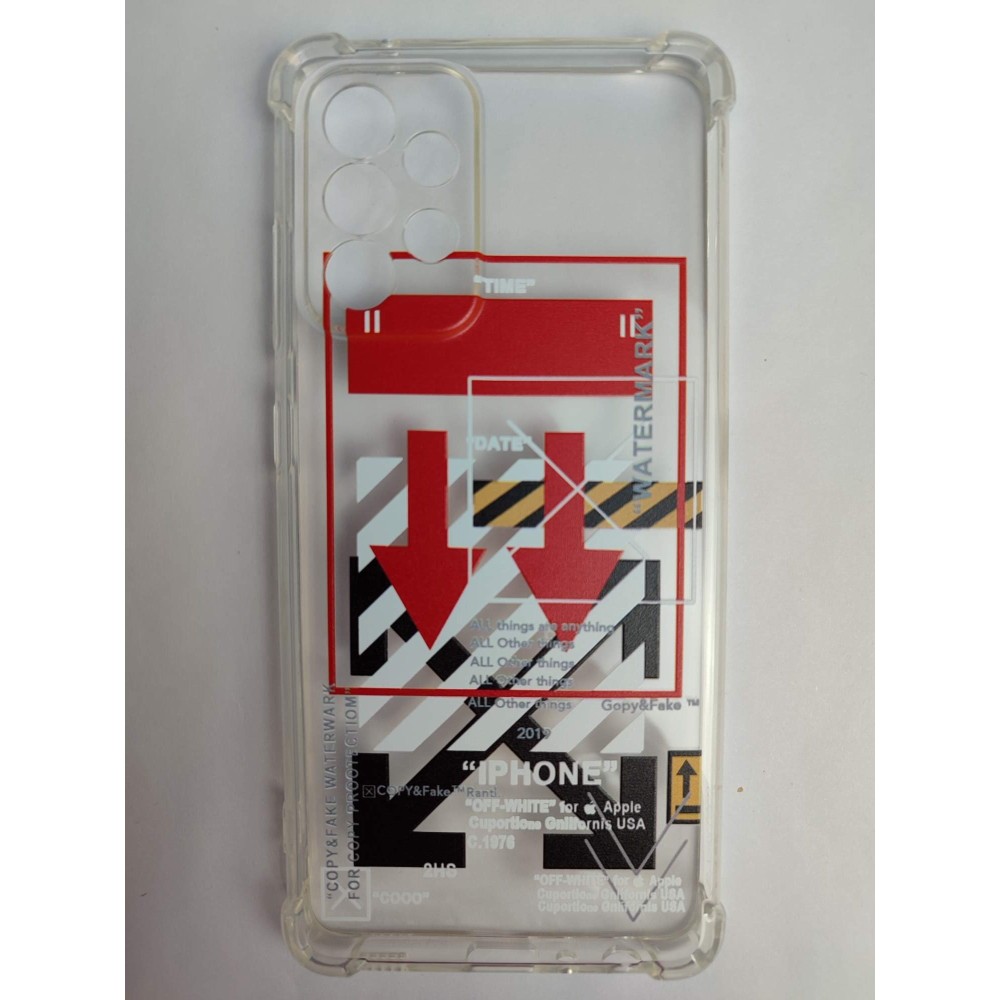 Чехол силиконовый Samsung A52 Funny Print (027)