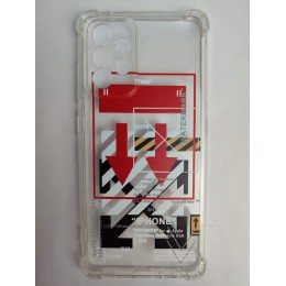Чехол силиконовый Samsung A52 Funny Print (027)