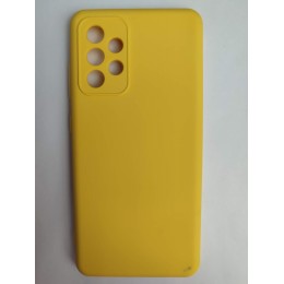 Чехол силиконовый Samsung А52 Silicone Cover Nano желтый