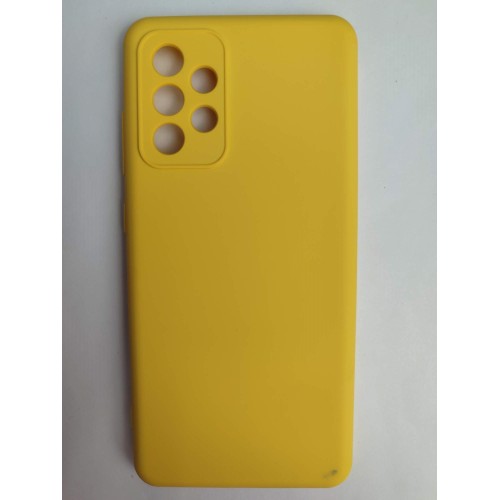 Чехол силиконовый Samsung А52 Silicone Cover Nano желтый