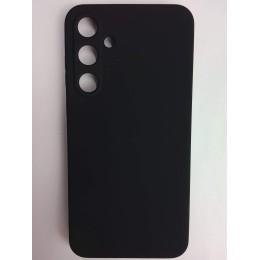 Чехол силиконовый Samsung A55 Silicone Cover без лого черный