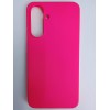 Чехол силиконовый Samsung A56/A36 Silicone Cover без лого фуксия