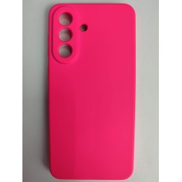 Чехол силиконовый Samsung A57 Silicone Cover без лого фуксия
