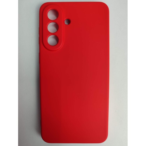 Чехол силиконовый Samsung A57 Silicone Cover без лого красный