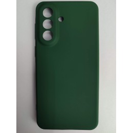 Чехол силиконовый Samsung A57 Silicone Cover без лого темно-зеленый