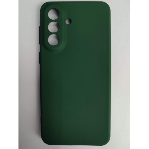 Чехол силиконовый Samsung A57 Silicone Cover без лого темно-зеленый