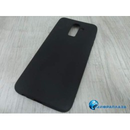 Чехол силиконовый Samsung J8 2018 Soft Touch черный