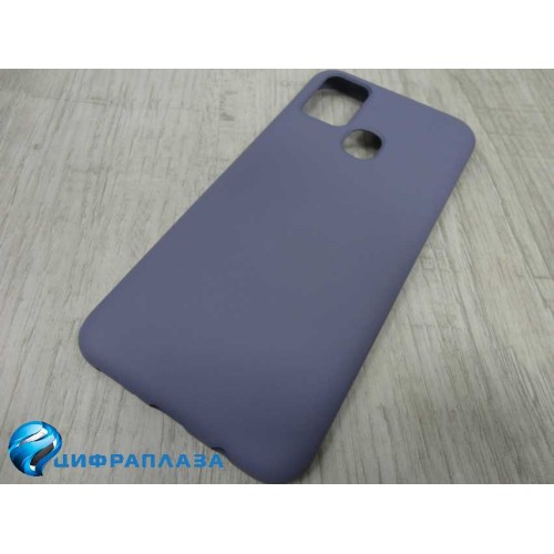 Чехол силиконовый Samsung M31 Silicone Case New Era серый