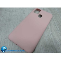 Чехол силиконовый Samsung M31 Silicone Case New Era светло-розовый