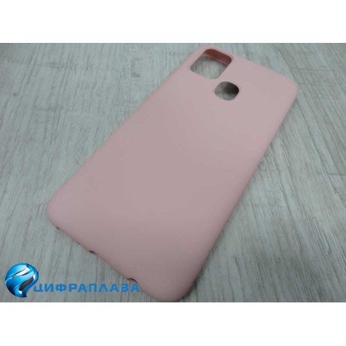 Чехол силиконовый Samsung M31 Silicone Case New Era светло-розовый