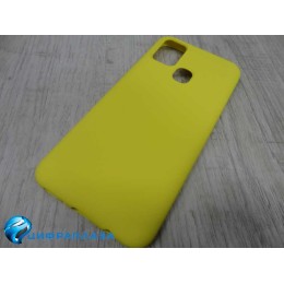 Чехол силиконовый Samsung M31 Silicone Case New Era желтый