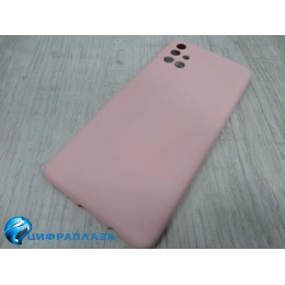 Чехол силиконовый Samsung M31S Silicone Case New Era светло-розовый