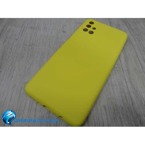 Чехол силиконовый Samsung M31S Silicone Case New Era желтый