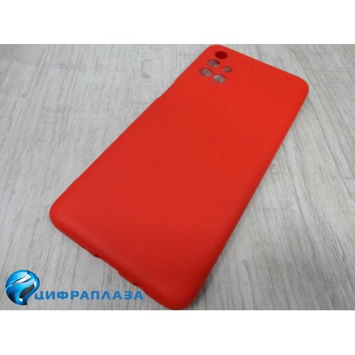 Чехол силиконовый Samsung M31S Silicone Cover Nano 2mm красный