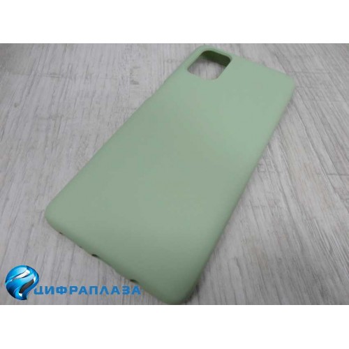 Чехол силиконовый Samsung M51 Silicone Case New Era зеленый