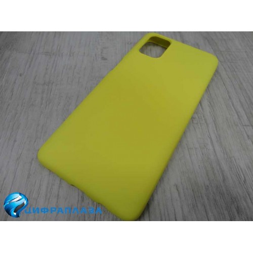 Чехол силиконовый Samsung M51 Silicone Case New Era желтый