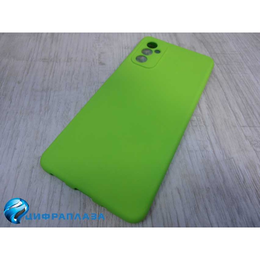 Чехол силиконовый Samsung M52 Silicone Cover Nano зеленый