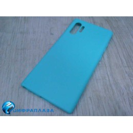 Чехол силиконовый Samsung Note 10 Plus Soft Touch матовый бирюзовый