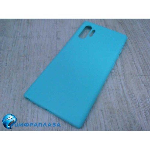Чехол силиконовый Samsung Note 10 Plus Soft Touch матовый бирюзовый