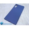 Чехол силиконовый Samsung Note 10 Soft Touch матовый темно-синий