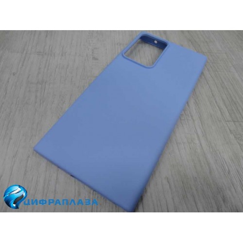 Чехол силиконовый Samsung Note 20 Ultra Silicone Case New Era голубой