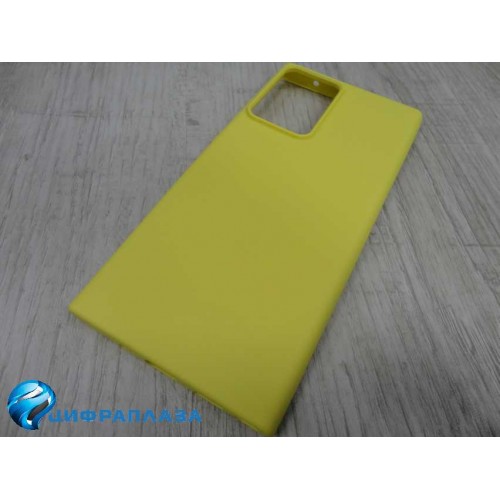 Чехол силиконовый Samsung Note 20 Ultra Silicone Case New Era желтый