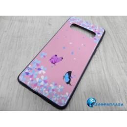 Чехол силиконовый Samsung S10 с рисунком (02)*