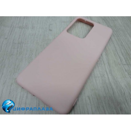 Чехол силиконовый Samsung S20 Ultra Silicone Case New Era светло-розовый