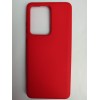 Чехол силиконовый Samsung S20 Ultra Silicone Cover Nano красный