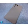 Чехол силиконовый Samsung S21 FE Silicone Cover бежевый