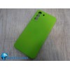 Чехол силиконовый Samsung S21 FE Silicone Cover Nano 2mm салатовый