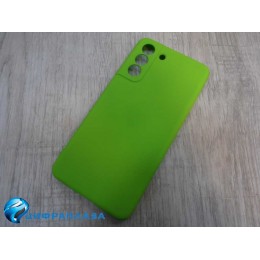 Чехол силиконовый Samsung S21 FE Silicone Cover Nano 2mm салатовый