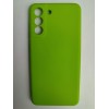 Чехол силиконовый Samsung S21 FE Silicone Cover Nano салатовый