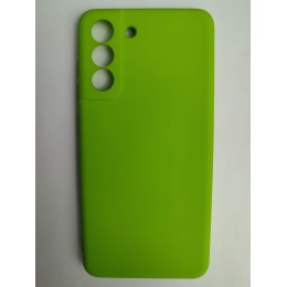 Чехол силиконовый Samsung S21 FE Silicone Cover Nano салатовый