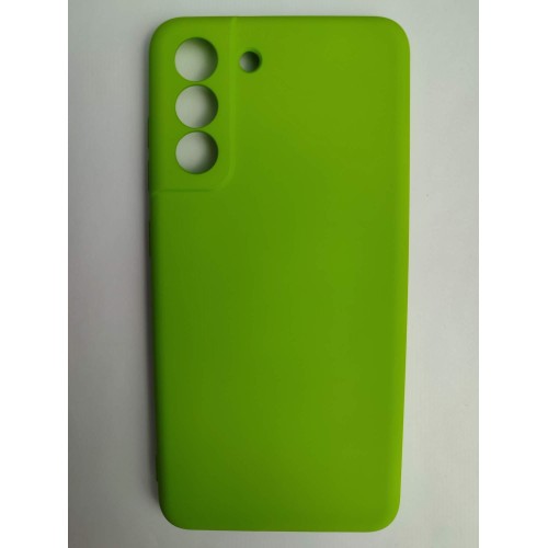 Чехол силиконовый Samsung S21 FE Silicone Cover Nano салатовый