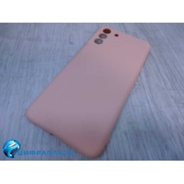 Чехол силиконовый Samsung S21 Plus Silicone Cover бежевый