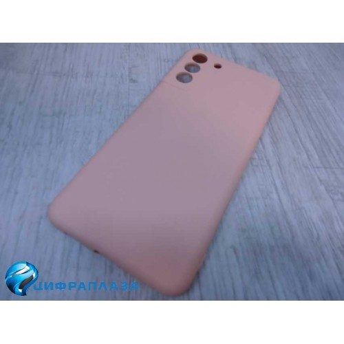 Чехол силиконовый Samsung S21 Plus Silicone Cover бежевый