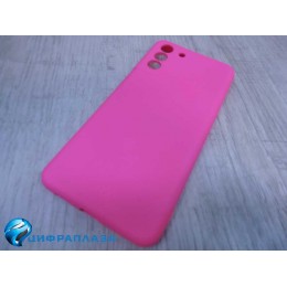 Чехол силиконовый Samsung S21 Plus Silicone Cover фуксия