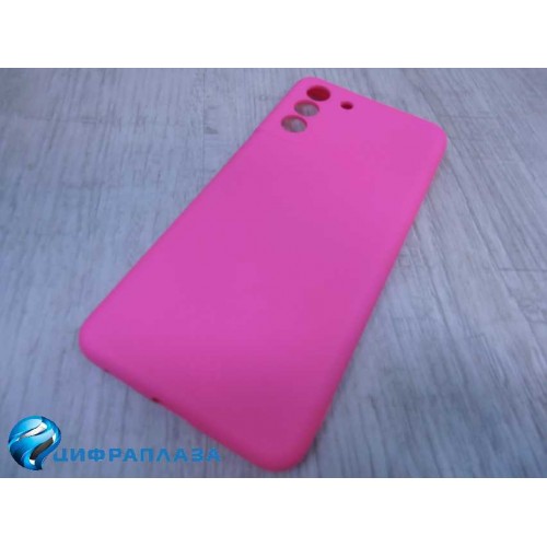 Чехол силиконовый Samsung S21 Plus Silicone Cover фуксия