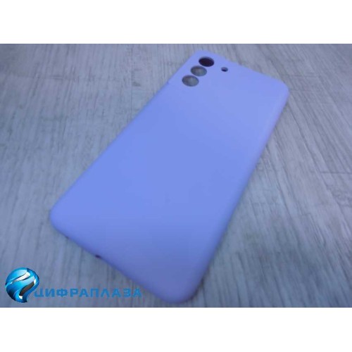 Чехол силиконовый Samsung S21 Plus Silicone Cover голубой