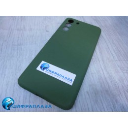 Чехол силиконовый Samsung S21 Plus Silicone Cover хаки